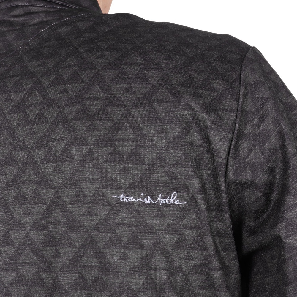 トラヴィスマシュー（Travis Mathew）（メンズ）ゴルフウェア 長袖 スタンダード ポロシャツ 7AI020-0BLK