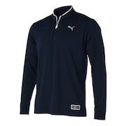 プーマ（PUMA）（メンズ）ゴルフウェア ゴルフ ストレッチ クォータージップ 長袖ポロシャツ 624912-02