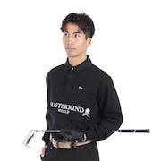 (メンズ)ゴルフウェア 長袖ラグビーシャツ MASTERMIND WORLD 14200724