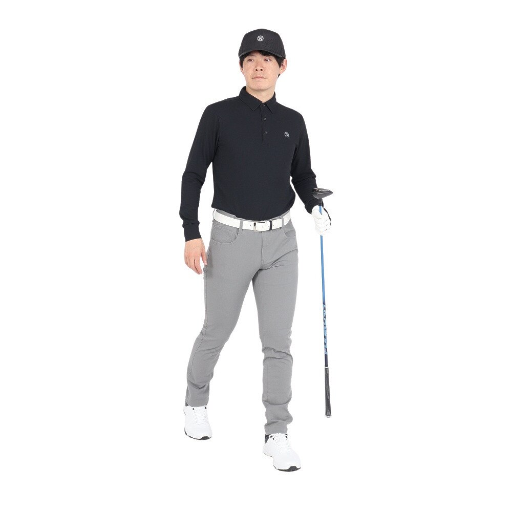 トミーアーマー（Tommy Armour）（メンズ）ゴルフウェア Basic 長袖 ロングスリーブポロシャツ TAES24B030101 BLK