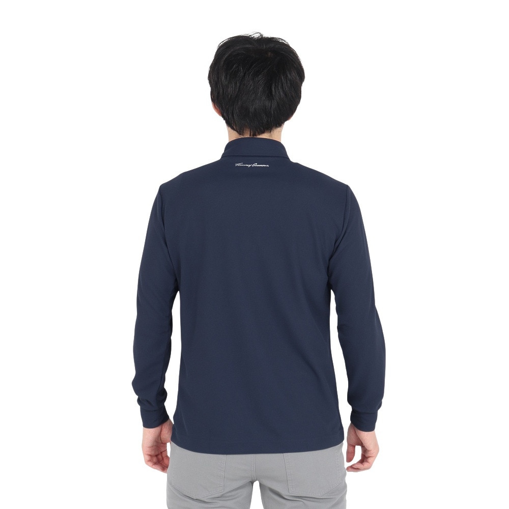 トミーアーマー（Tommy Armour）（メンズ）ゴルフウェア ベーシックロングスリーブポロシャツ TAES24B030101 NVY