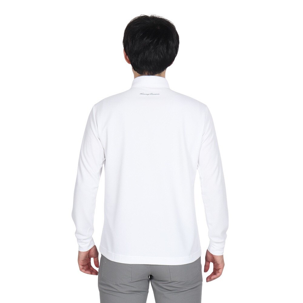 トミーアーマー（Tommy Armour）（メンズ）ゴルフウェア ベーシックロングスリーブポロシャツ TAES24B030101 WHT