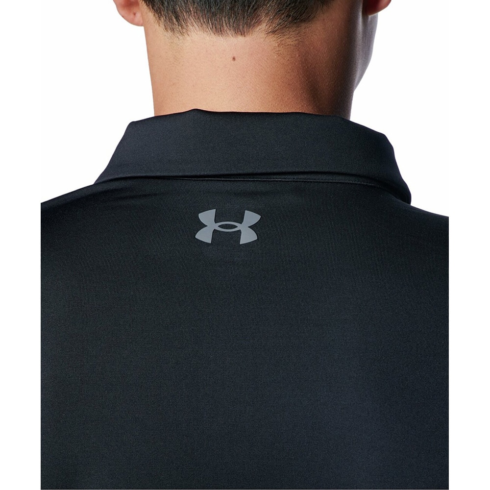 アンダーアーマー（UNDER ARMOUR）（メンズ）ゴルフウェア PlayoffWordmark長袖ポロシャツ 1388305 001