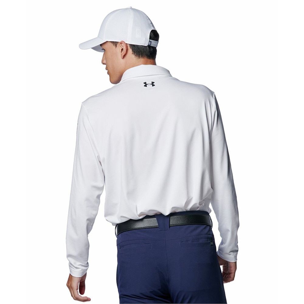 アンダーアーマー（UNDER ARMOUR）（メンズ）ゴルフウェア PlayoffWordmark長袖ポロシャツ 1388305 100