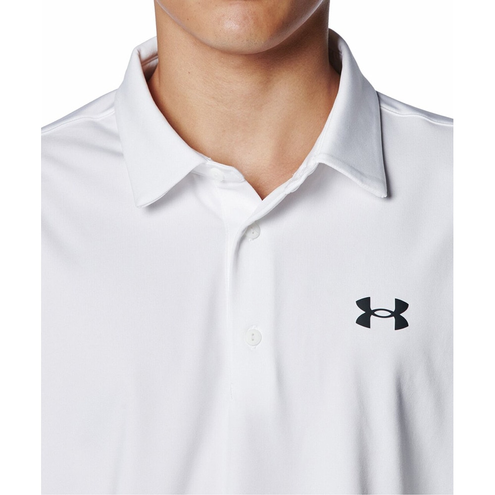 アンダーアーマー（UNDER ARMOUR）（メンズ）ゴルフウェア PlayoffWordmark長袖ポロシャツ 1388305 100