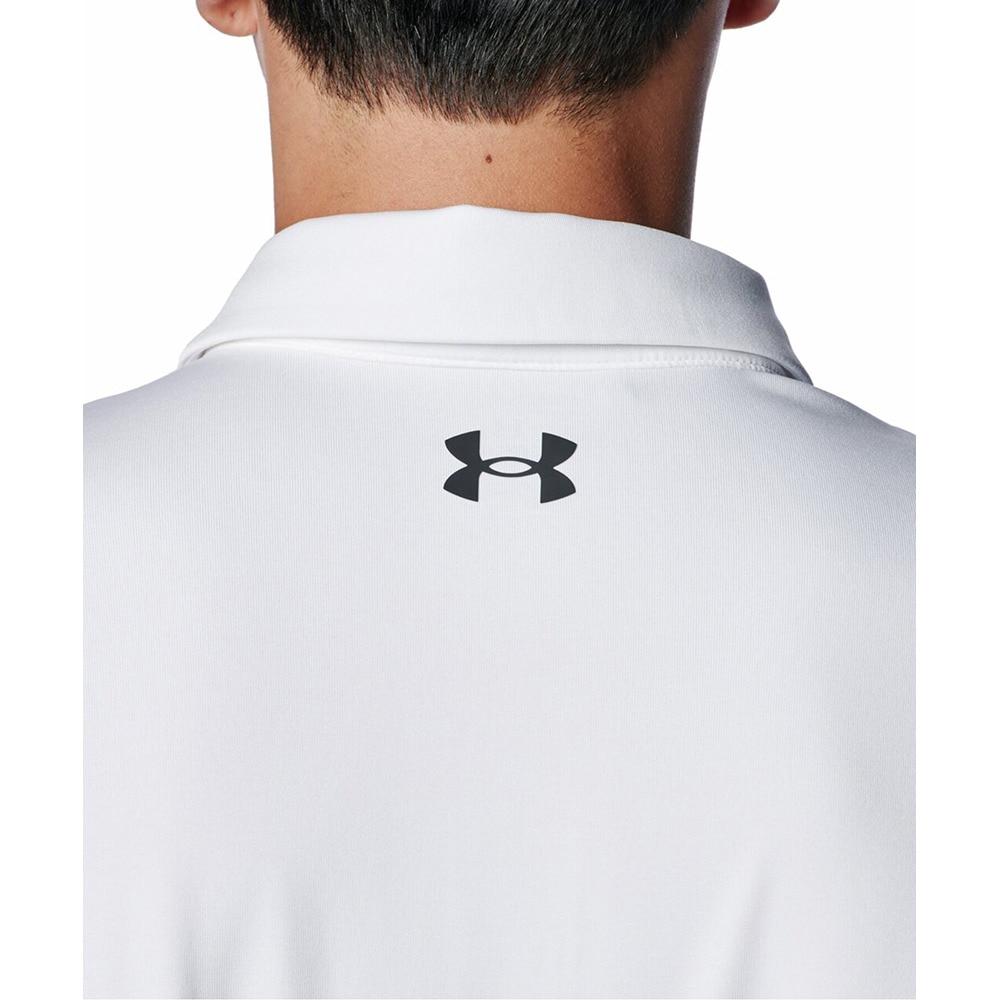 アンダーアーマー（UNDER ARMOUR）（メンズ）ゴルフウェア PlayoffWordmark長袖ポロシャツ 1388305 100