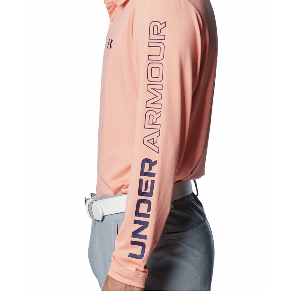 アンダーアーマー（UNDER ARMOUR）（メンズ）ゴルフウェア PlayoffWordmark長袖ポロシャツ 1388305 896