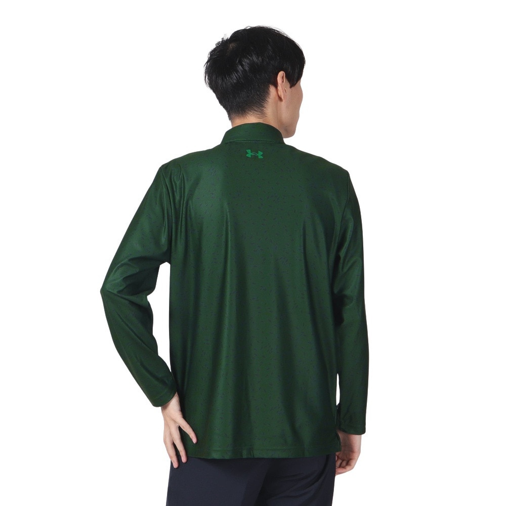 アンダーアーマー（UNDER ARMOUR）（メンズ）ゴルフウェア Mid Logo 長袖ポロシャツ 1388812 301