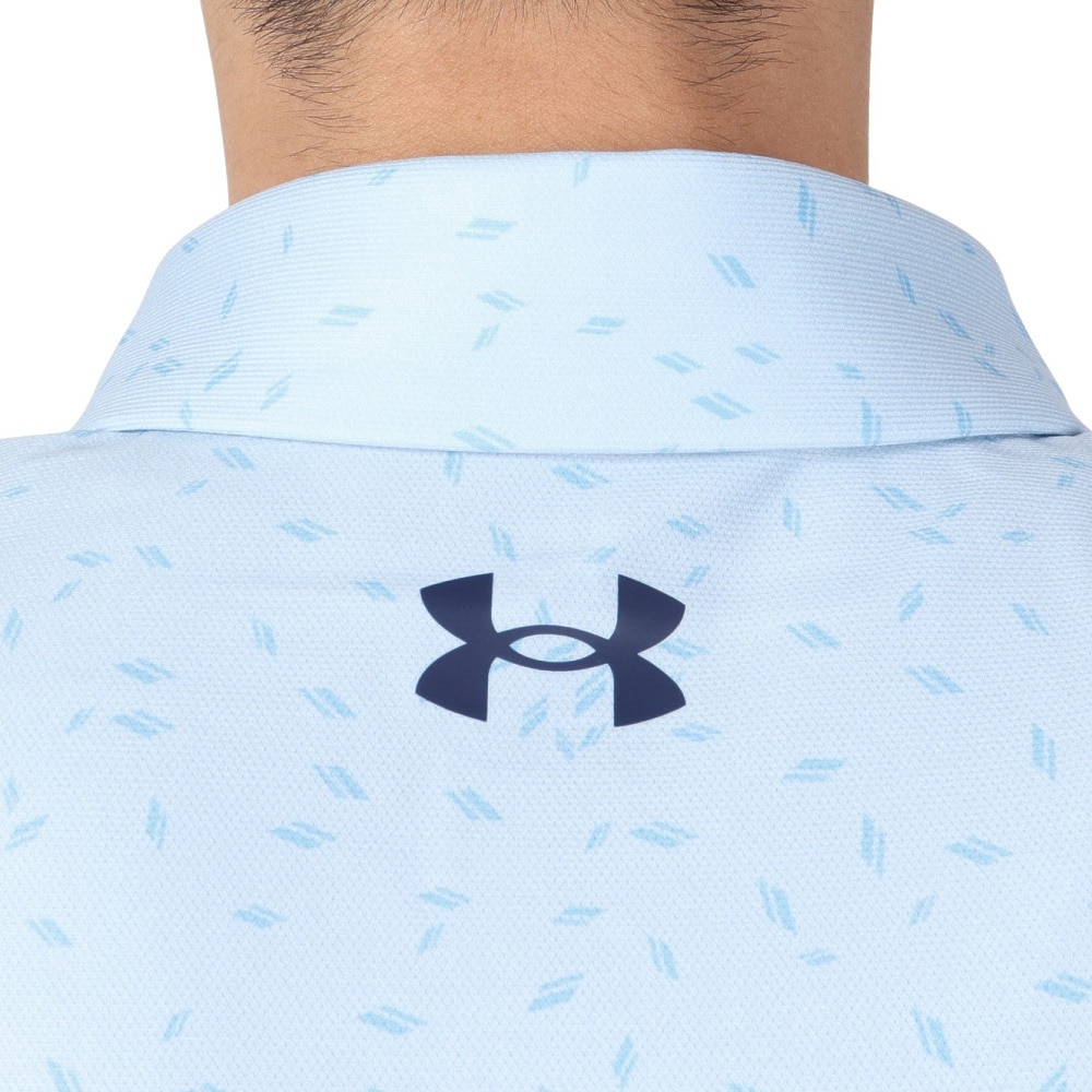アンダーアーマー（UNDER ARMOUR）（メンズ）ゴルフウェア Mid Logo 長袖ポロシャツ 1388812 464