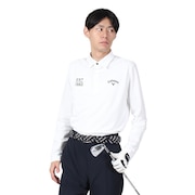 (メンズ)ゴルフウェア 吸汗速乾 軽量 カノコ長袖シャツ C24233100-1030