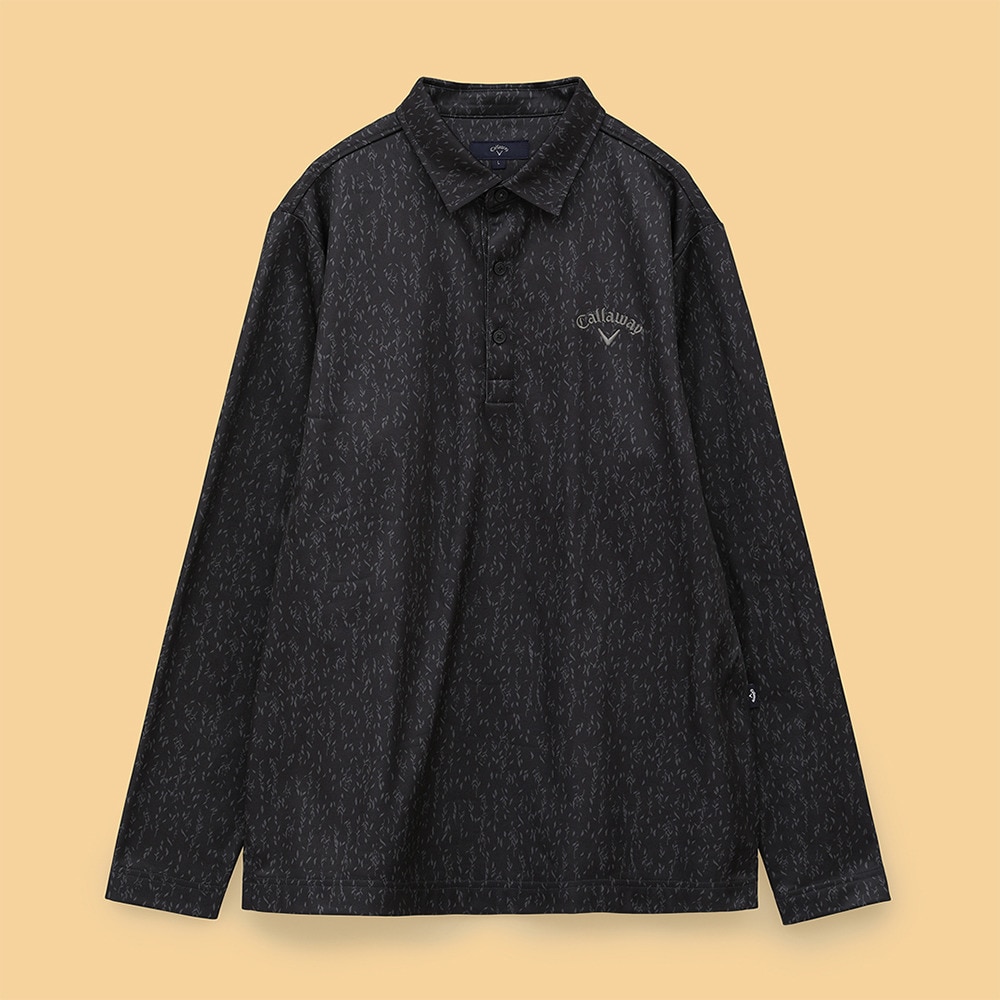 キャロウェイ（CALLAWAY）（メンズ）ゴルフウェア 保温 フェザープリント裏起毛シャツ C24233113-1010