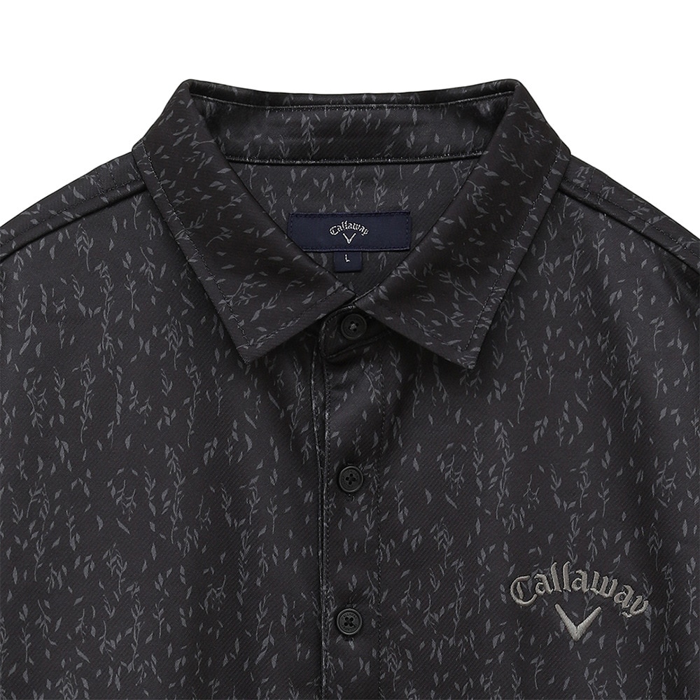 キャロウェイ（CALLAWAY）（メンズ）ゴルフウェア 保温 フェザープリント裏起毛シャツ C24233113-1010