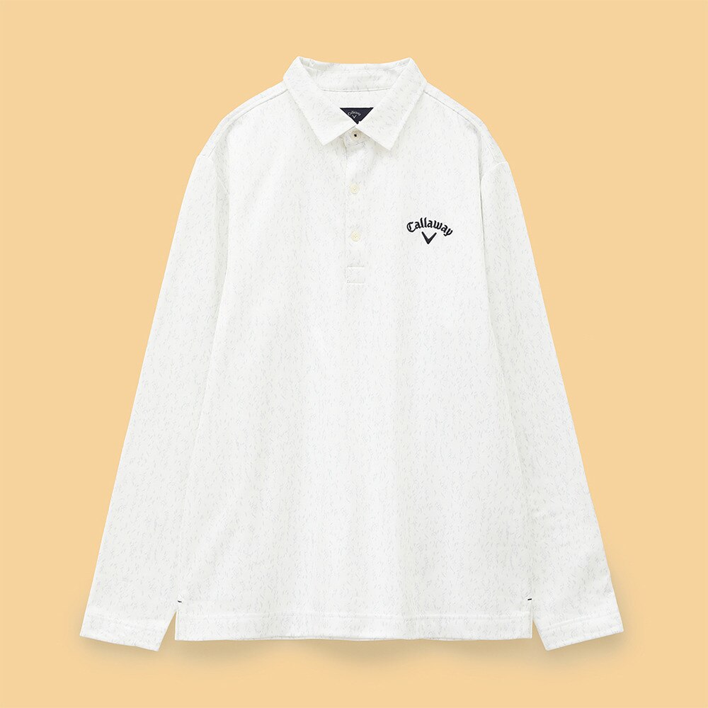 キャロウェイ（CALLAWAY）（メンズ）ゴルフウェア 保温 フェザープリント裏起毛シャツ C24233113-1030