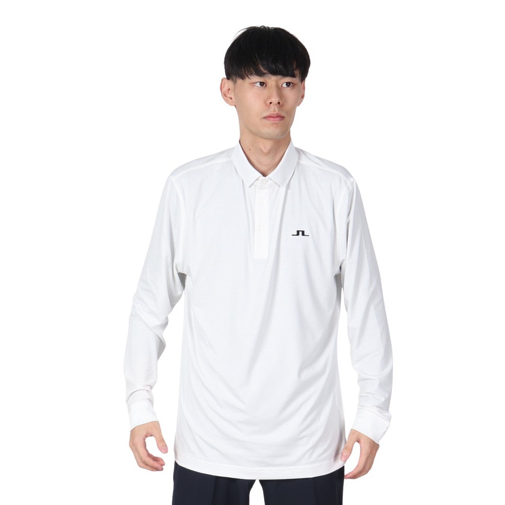 J.LINDEBERG（メンズ）ゴルフウェア Florian 長袖ポロシャツ 071-22911-0004