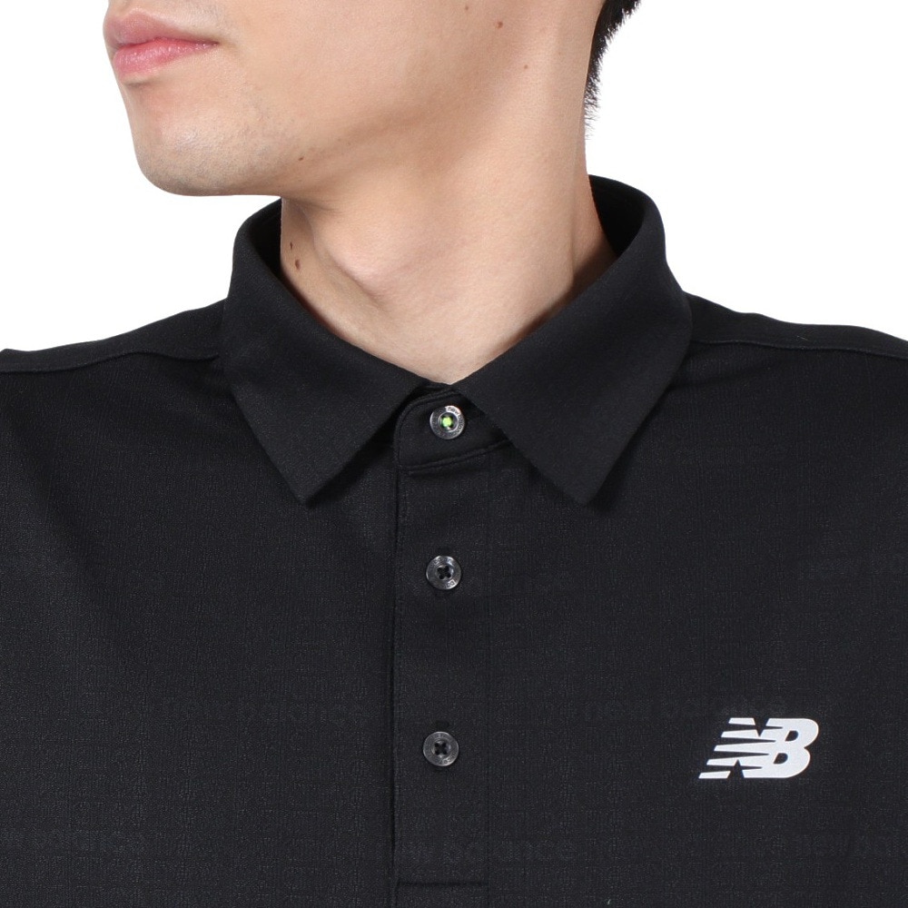 ニューバランス（new balance）（メンズ）ゴルフウェア 3Dロゴ 長袖 カラーシャツ 012-4269001-010