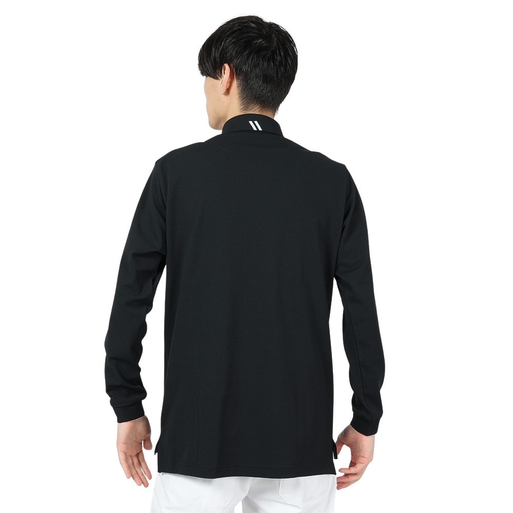 ルコックスポルティフ（lecoqsportif）（メンズ）ゴルフウェア 吸汗速乾 ベーシック 長袖シャツ QGMWJB00 BK00