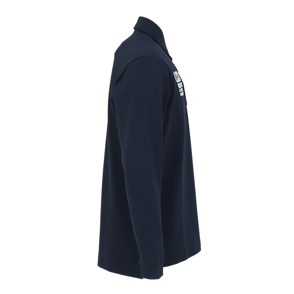 ルコックスポルティフ（lecoqsportif）（メンズ）ゴルフウェア 吸汗速乾 ベーシック 長袖シャツ QGMWJB00 NV00