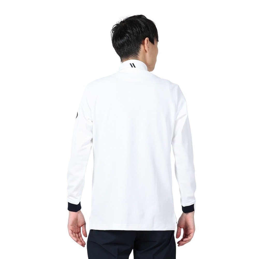 ルコックスポルティフ（lecoqsportif）（メンズ）ゴルフウェア 吸汗速乾 ベーシック 長袖シャツ QGMWJB00 WH00