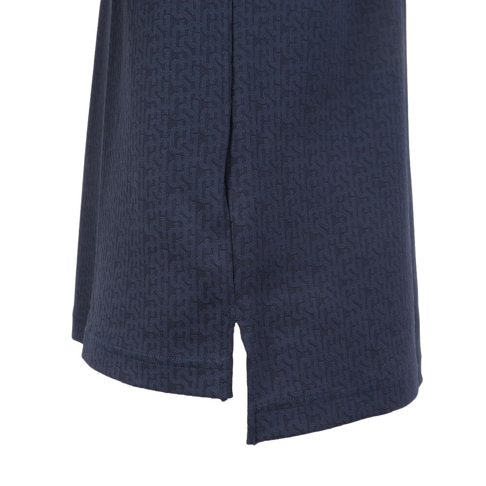 ルコックスポルティフ（lecoqsportif）（メンズ）ゴルフウェア 吸汗 速乾 地柄ジャガード長袖シャツ QGMWJB05 NV00