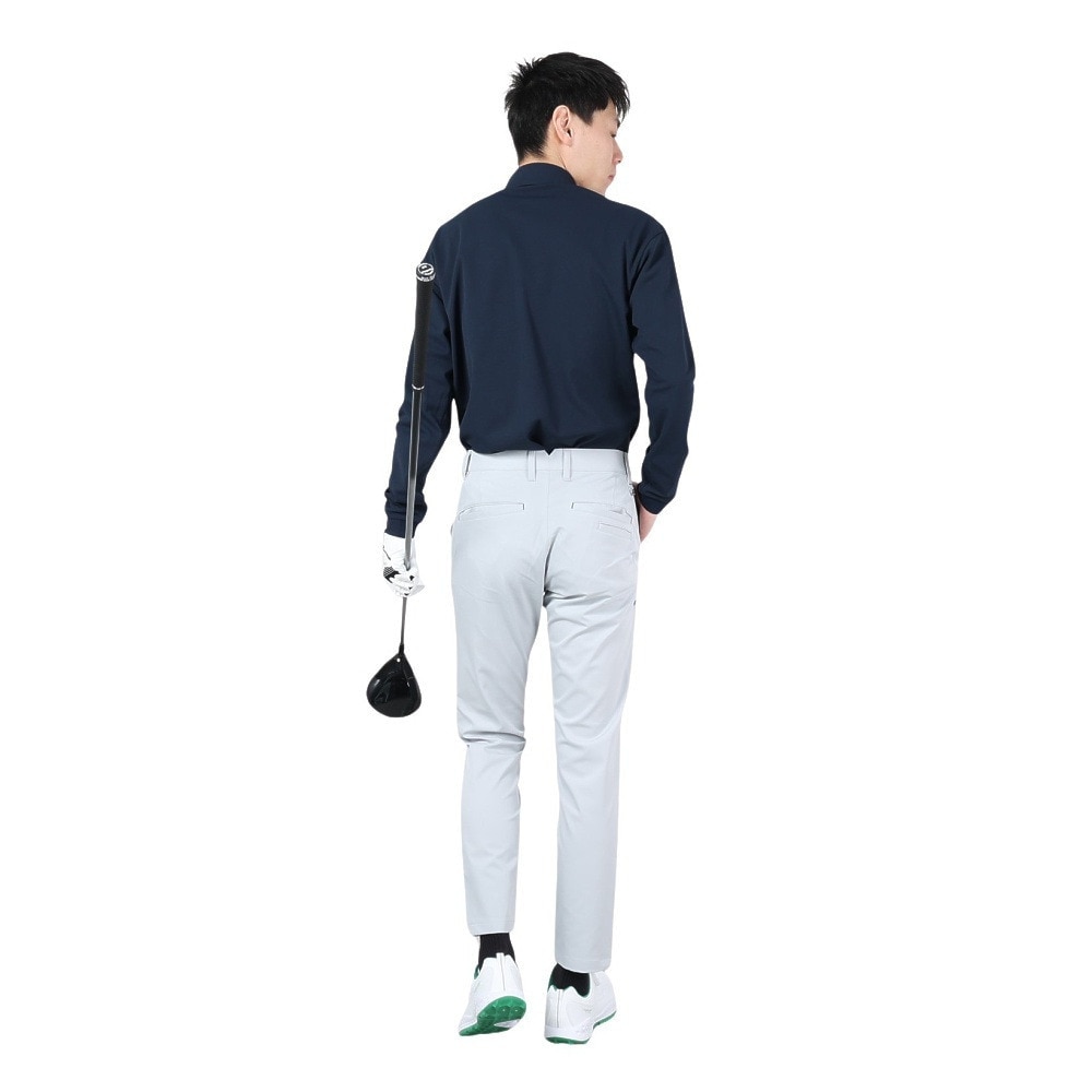 ルコックスポルティフ（lecoqsportif）（メンズ）ゴルフウェア 吸汗速乾 ストレッチフォーサー ベーシックデザイン長袖シャツ QGMXJB01 NV00