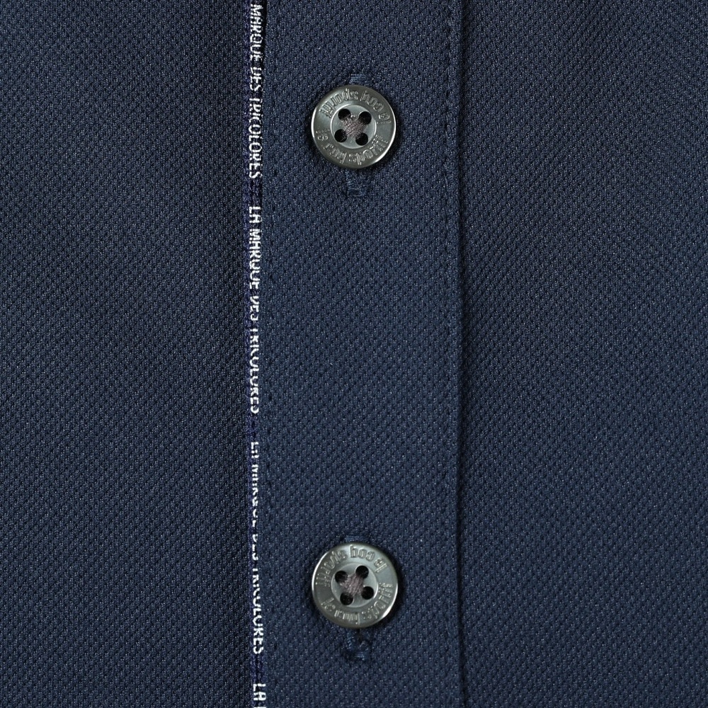ルコックスポルティフ（lecoqsportif）（メンズ）ゴルフウェア 吸汗速乾 ストレッチフォーサー ベーシックデザイン長袖シャツ QGMXJB01 NV00