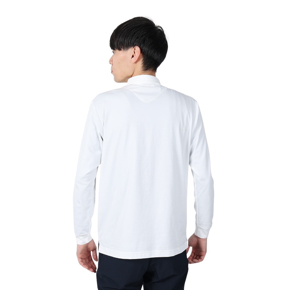 トラヴィスマシュー（Travis Mathew）（メンズ）ゴルフウェア ストレッチ 長袖スタンダードポロシャツ 7AI020-1WHT