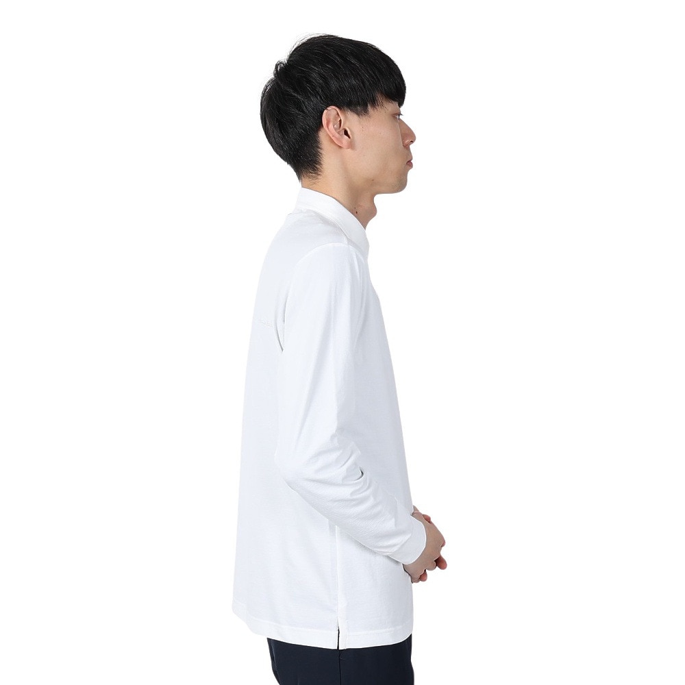 トラヴィスマシュー（Travis Mathew）（メンズ）ゴルフウェア ストレッチ 長袖スタンダードポロシャツ 7AI020-1WHT
