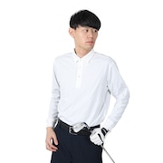 (メンズ)ゴルフウェア ストレッチ 長袖スタンダードポロシャツ 7AI020-1WHT