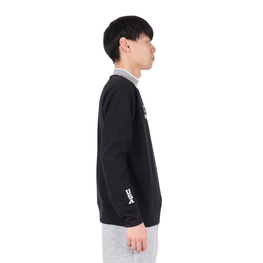 チャンピオン（CHAMPION）（メンズ）ゴルフウェア 吸汗速乾 長袖 モックネックシャツ C3-BG401 090