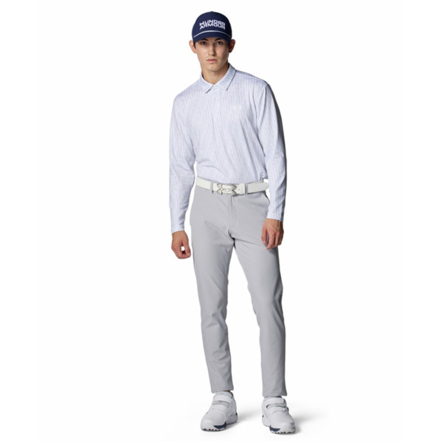 アンダーアーマー（UNDER ARMOUR）（メンズ）ゴルフウェア 長袖 ドライブ プレーオフ ロングスリーブ ポロシャツ 6007933 100
