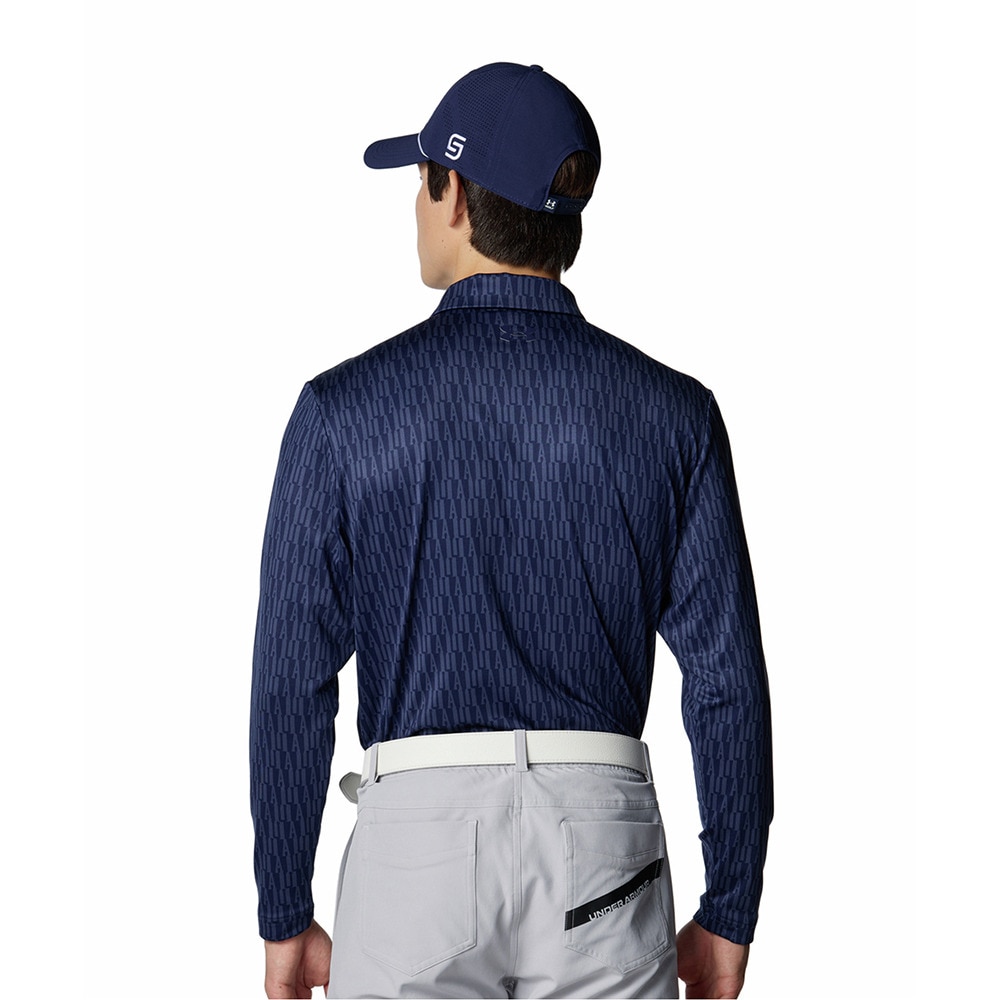 アンダーアーマー（UNDER ARMOUR）（メンズ）ゴルフウェア ドライブ プレーオフ ロングスリーブ ポロシャツ 6007933 410