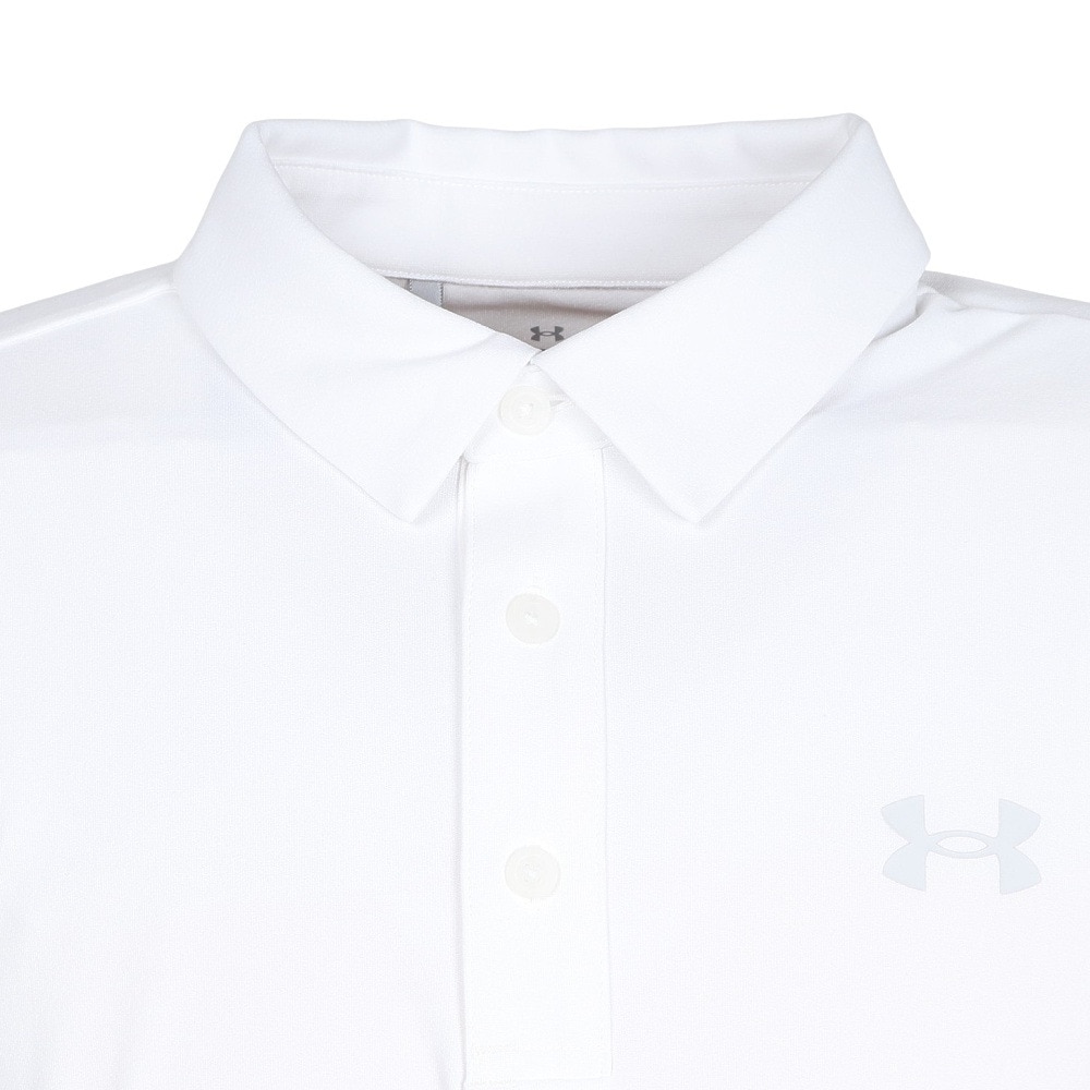 アンダーアーマー（UNDER ARMOUR）（メンズ）ゴルフウェア Mid ロゴ 長袖ポロシャツ 25 6011492 100