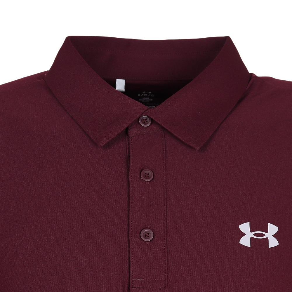 アンダーアーマー（UNDER ARMOUR）（メンズ）ゴルフウェア Mid ロゴ 長袖ポロシャツ 25 6011492 600