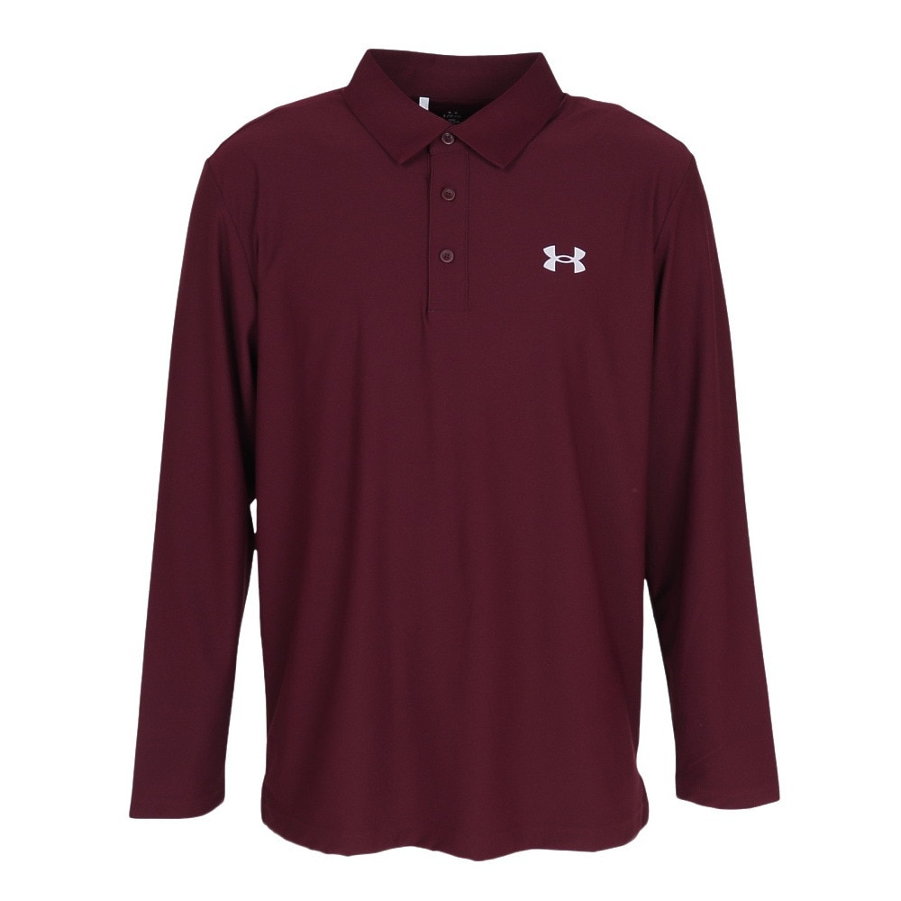 アンダーアーマー（UNDER ARMOUR）（メンズ）ゴルフウェア Mid ロゴ 長袖ポロシャツ 25 6011492 600