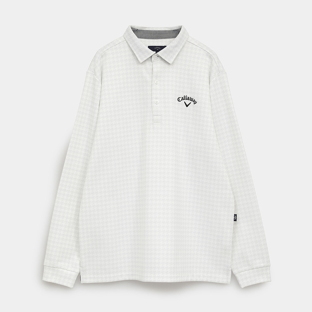 キャロウェイ（CALLAWAY）（メンズ）ゴルフウェア 裏起毛千鳥プリント
