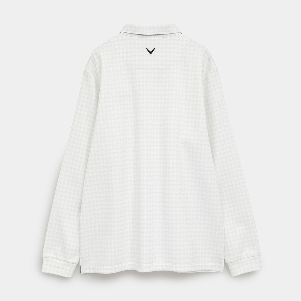 キャロウェイ(CALLAWAY)ゴルフウェア 裏起毛千鳥プリント長袖シャツ C25233115-1030(Men’s) キャロウェイ（CALLAWAY）（メンズ）ゴルフウェア 裏起毛千鳥プリント