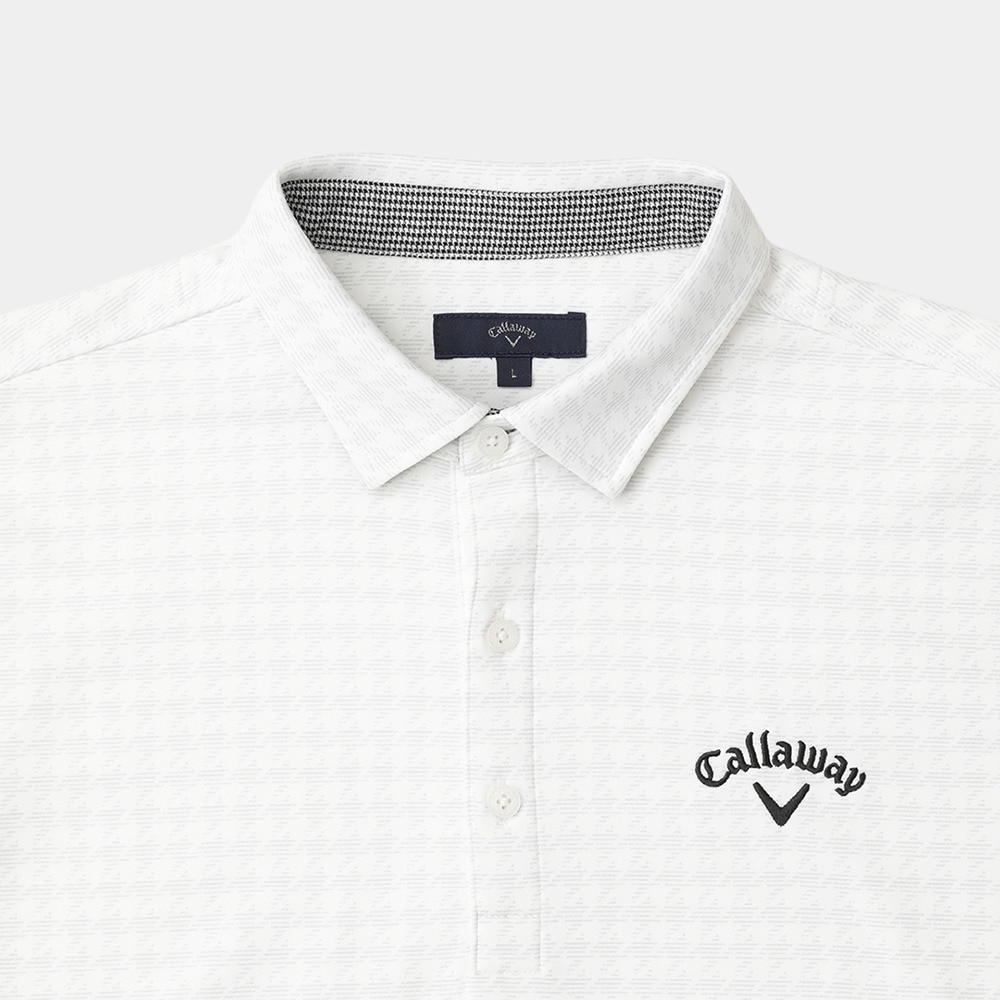キャロウェイ（CALLAWAY）（メンズ）ゴルフウェア 裏起毛千鳥プリント