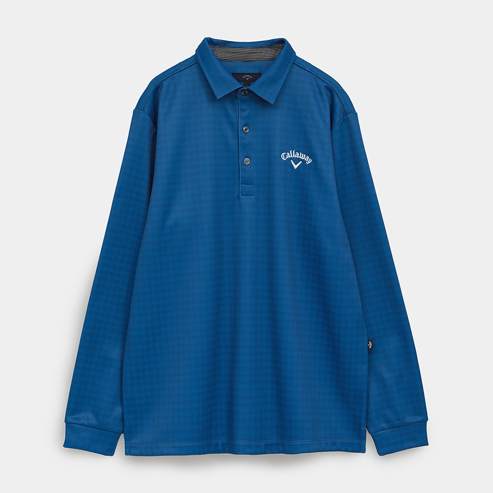 キャロウェイ（CALLAWAY）（メンズ）ゴルフウェア 裏起毛千鳥プリント