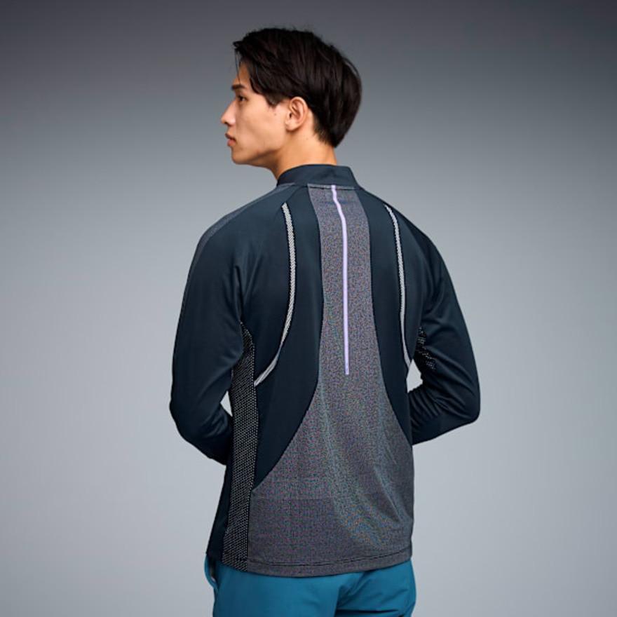 プーマ（PUMA）（メンズ）ゴルフウェア シャドウキャット ハーフジップ 長袖モックネックシャツ 635752-01