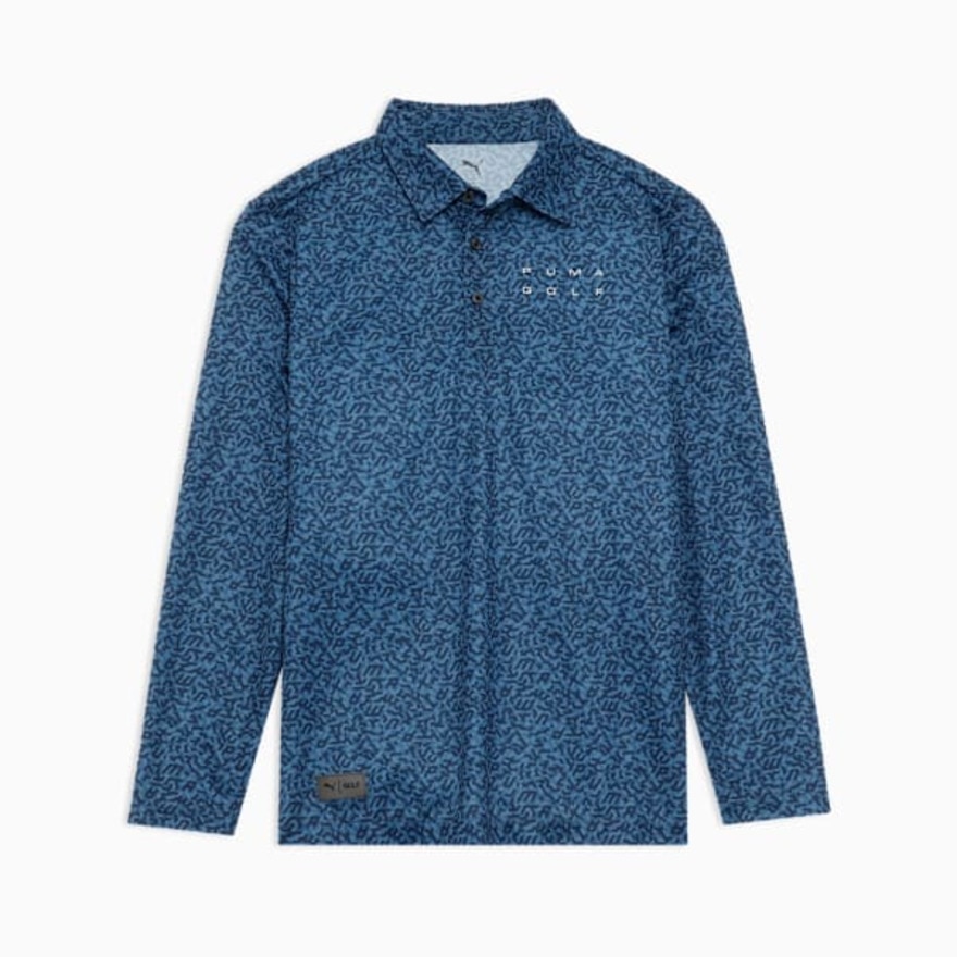 プーマ（PUMA）（メンズ）ゴルフウェア PB グラフィック 長袖 ポロシャツ 635776-01