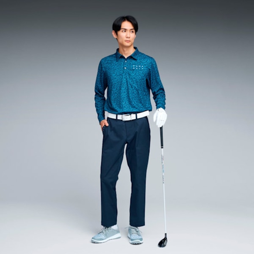プーマ（PUMA）（メンズ）ゴルフウェア PB グラフィック 長袖 ポロシャツ 635776-01