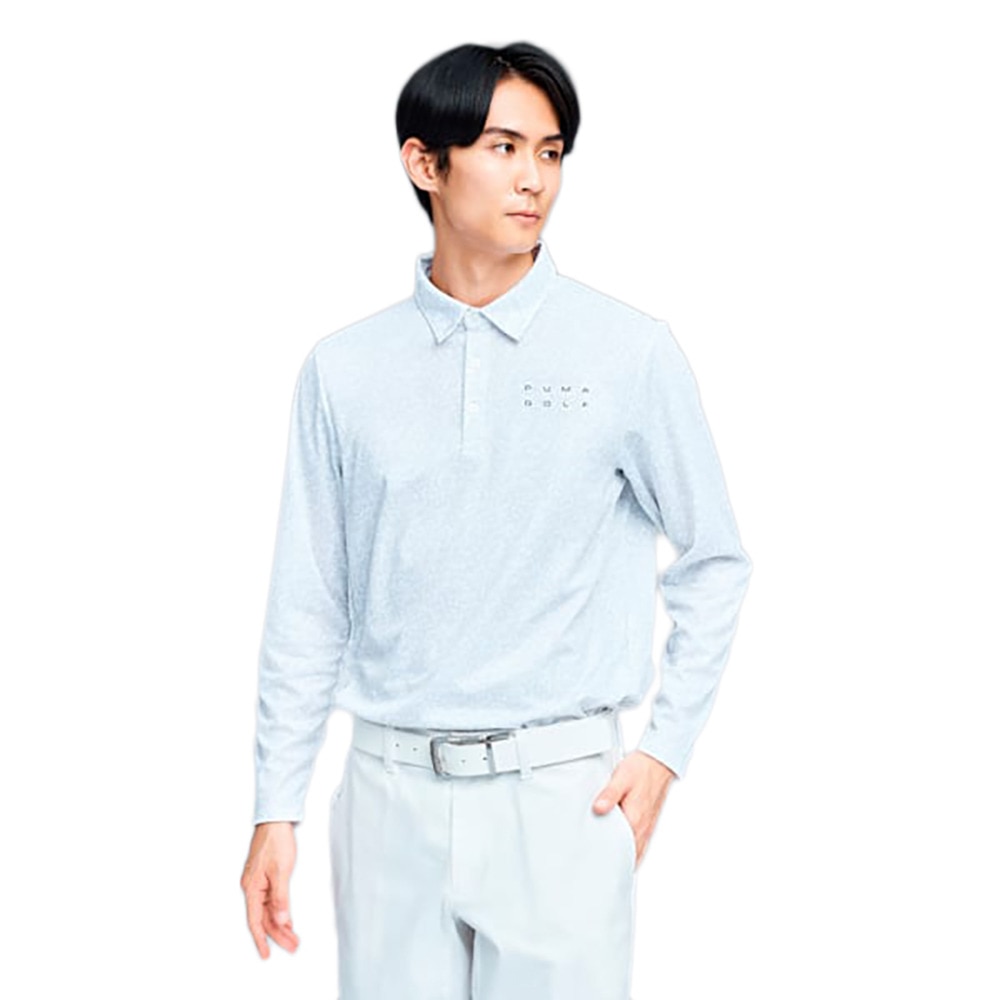 プーマ（PUMA）（メンズ）ゴルフウェア PB グラフィック 長袖 ポロシャツ 635776-04