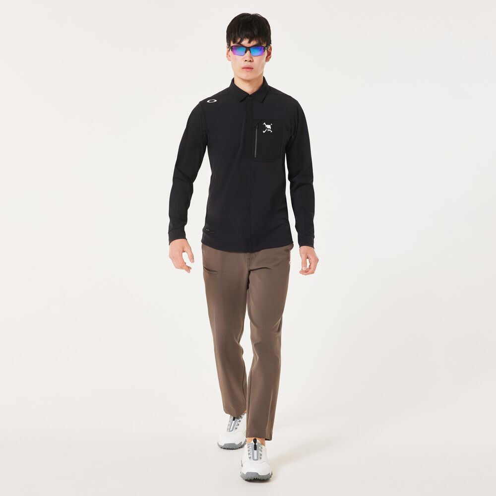 オークリー（OAKLEY）（メンズ）ゴルフウェア SKULL IDEALLY HYBRID 長袖シャツ FOA408238-02E