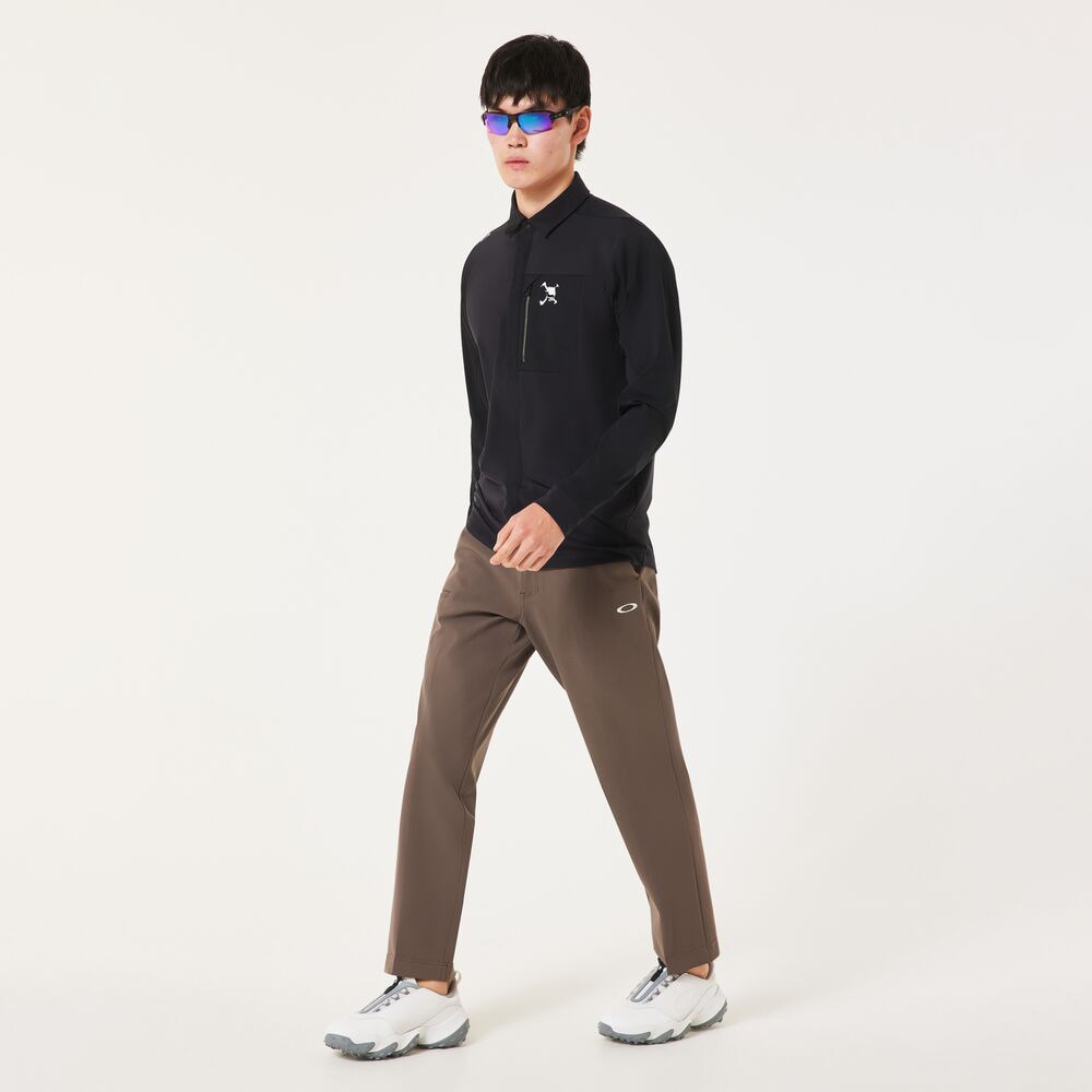 オークリー（OAKLEY）（メンズ）ゴルフウェア SKULL IDEALLY HYBRID 長袖シャツ FOA408238-02E