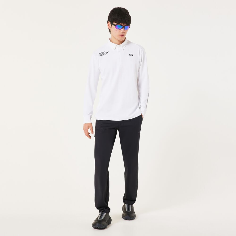 オークリー（OAKLEY）（メンズ）ゴルフウェア OMBLE ジャガード 長袖シャツ FOA408242-100