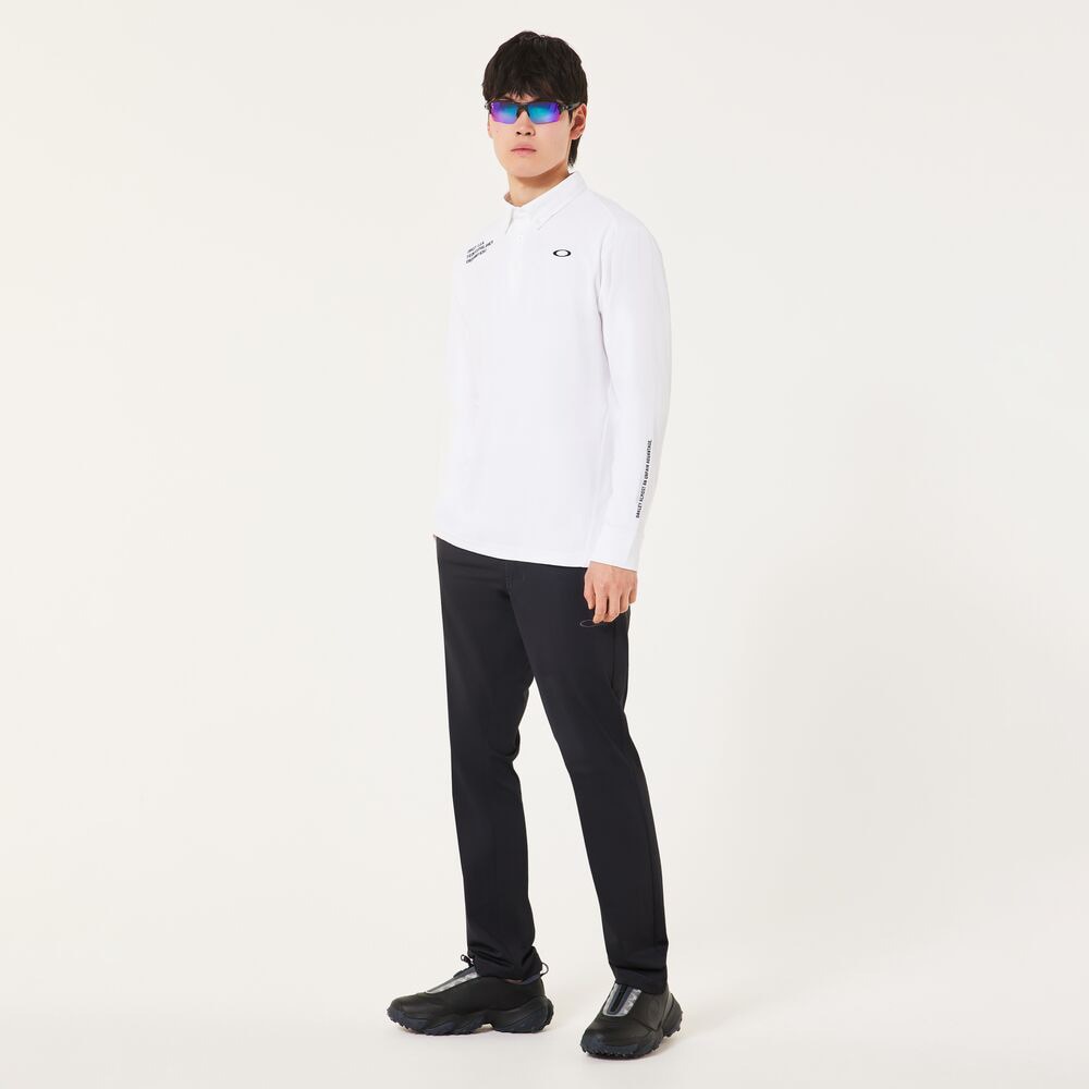 オークリー（OAKLEY）（メンズ）ゴルフウェア OMBLE ジャガード 長袖シャツ FOA408242-100