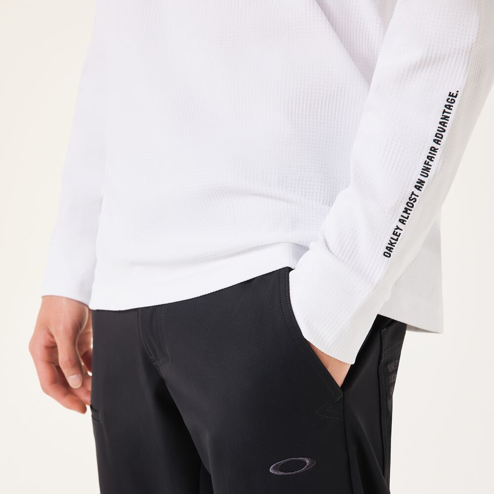 オークリー（OAKLEY）（メンズ）ゴルフウェア OMBLE ジャガード 長袖シャツ FOA408242-100