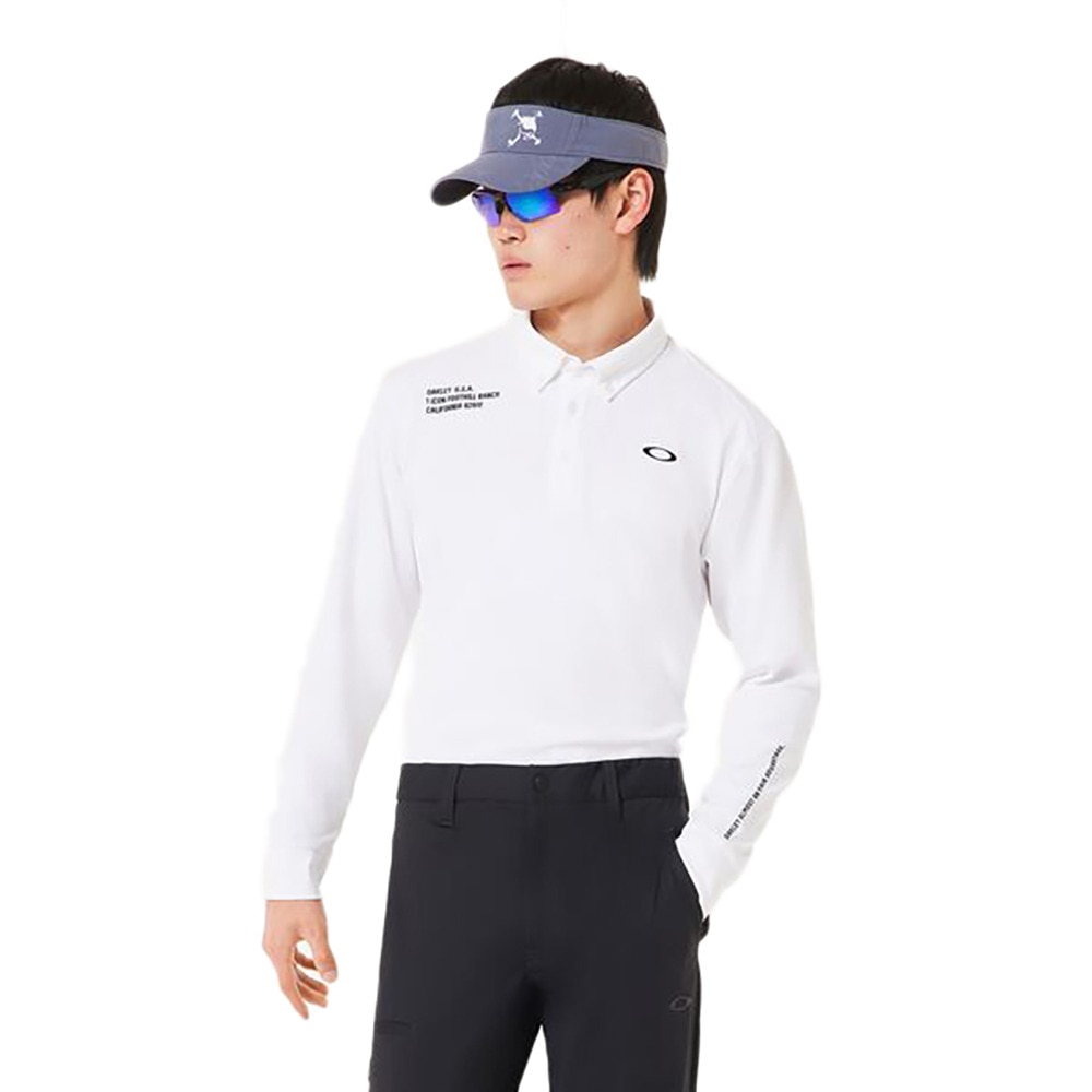 オークリー（OAKLEY）（メンズ）ゴルフウェア OMBLE ジャガード 長袖シャツ FOA408242-100
