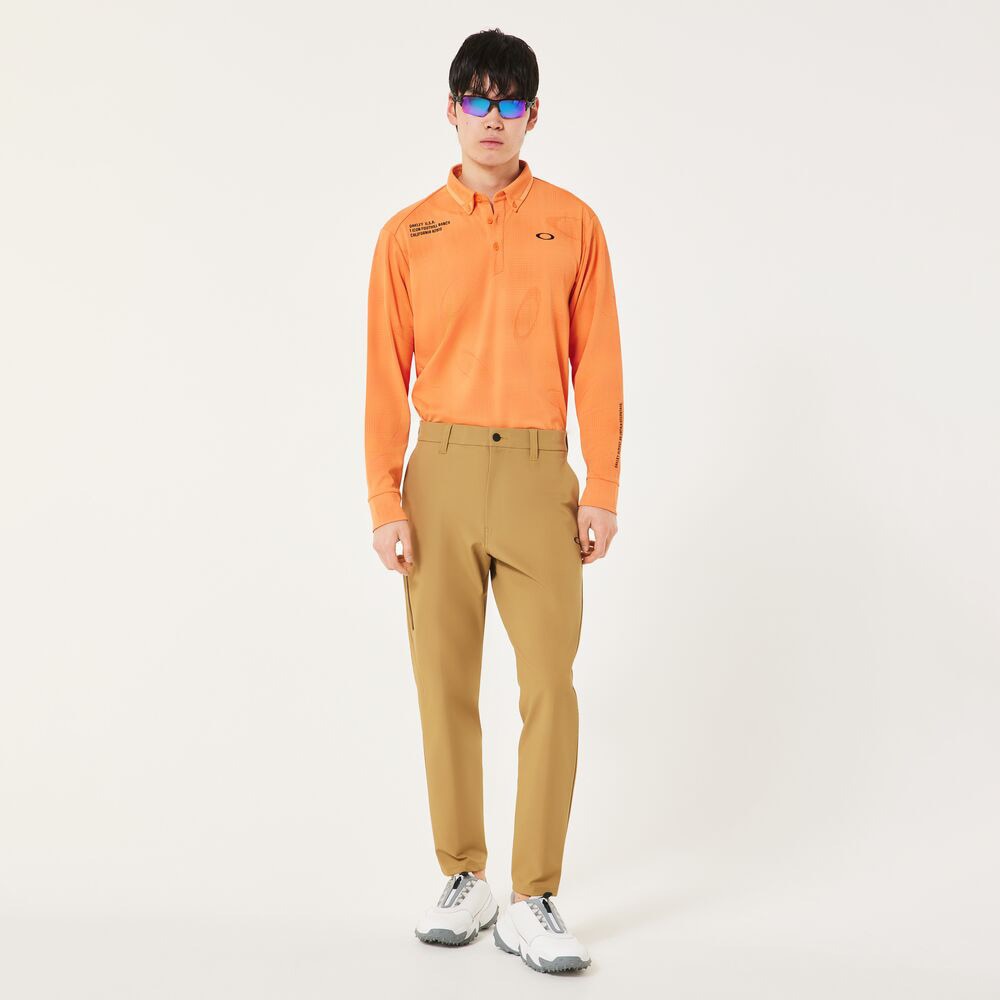 オークリー（OAKLEY）（メンズ）ゴルフウェア 吸汗速乾 OMBLE JQ 長袖ポロシャツ FOA408242-73K