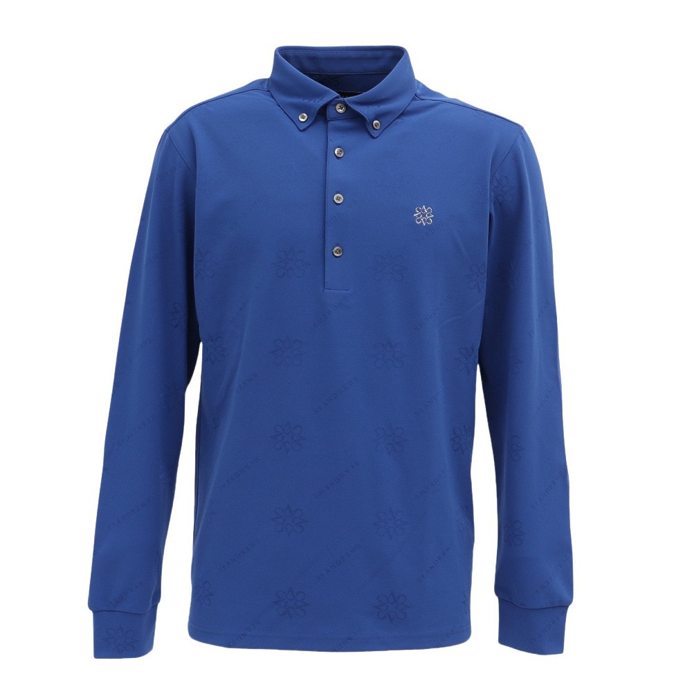 セントアンドリュース（ST.ANDREWS）（メンズ）ゴルフウェア ロゴケルトジャガード無地長袖シャツ 042-5261951-110